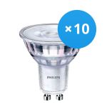 Multipack 10x Philips Corepro LED Spot GU10 PAR16 4W 345lm 36D - 830 Warm White | Dimmable - Replaces 50W
