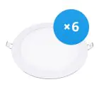 Multipack 6x Bright Choice LED Downlight UltraSlim 24W 1950lm 110D - 840 Cool White | 295mm - Cutout 280mm