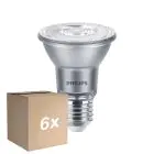 Multipack 6x Philips Master Value LED Bulb Reflector E27 PAR20 6W 540lm 40D - 940 Cool White | Best Colour Rendering - Dimmable - Replaces 50W